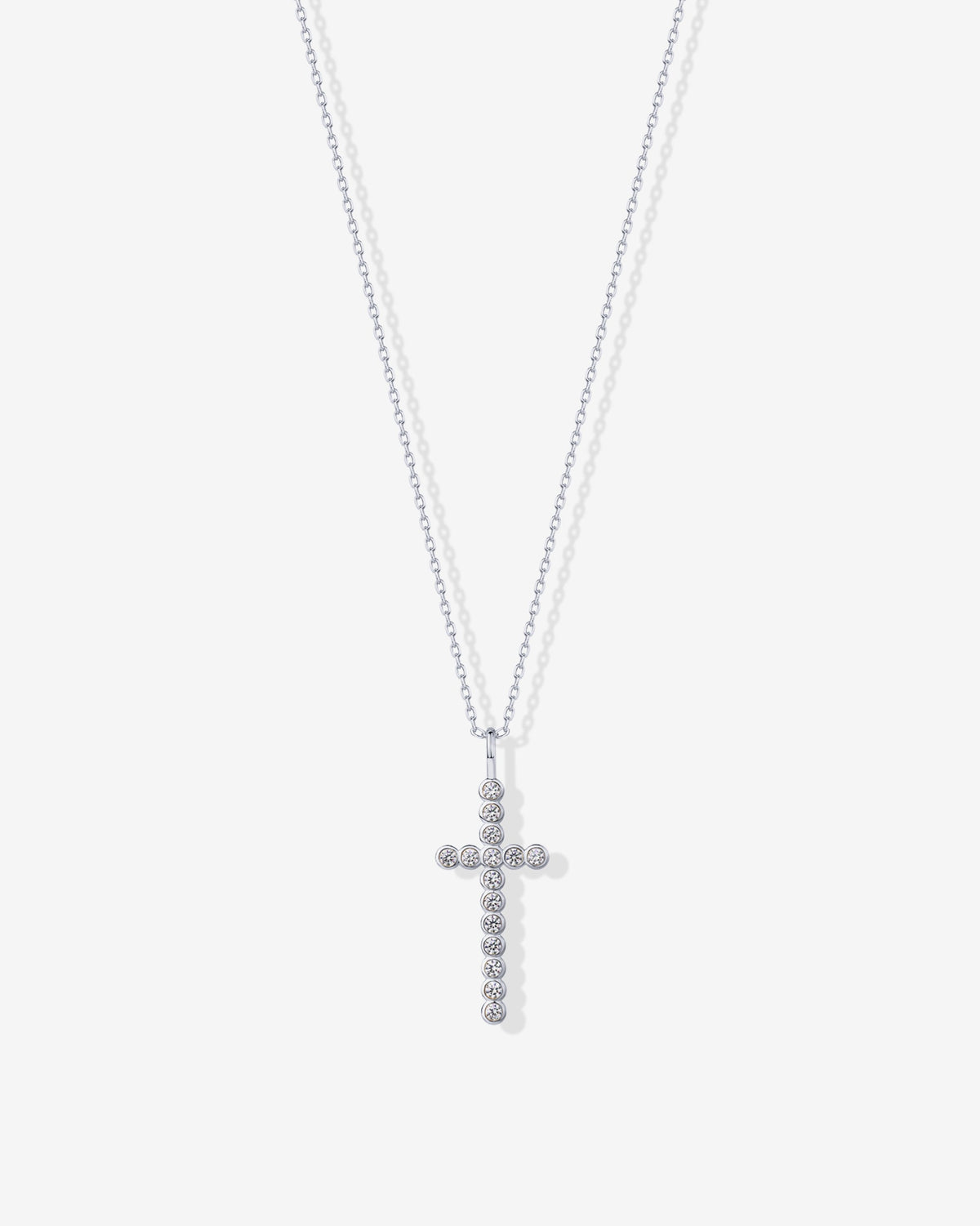 Cross Bezel Pendant