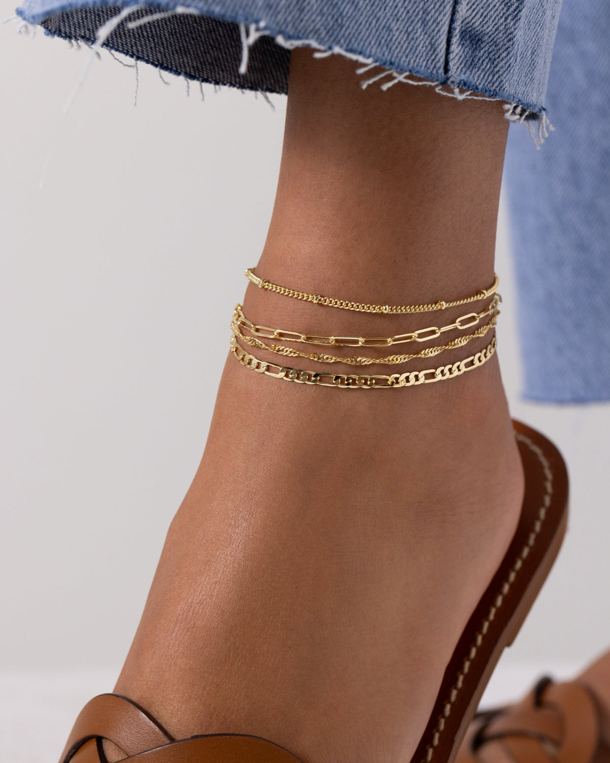 Four Chains Anklet Pack