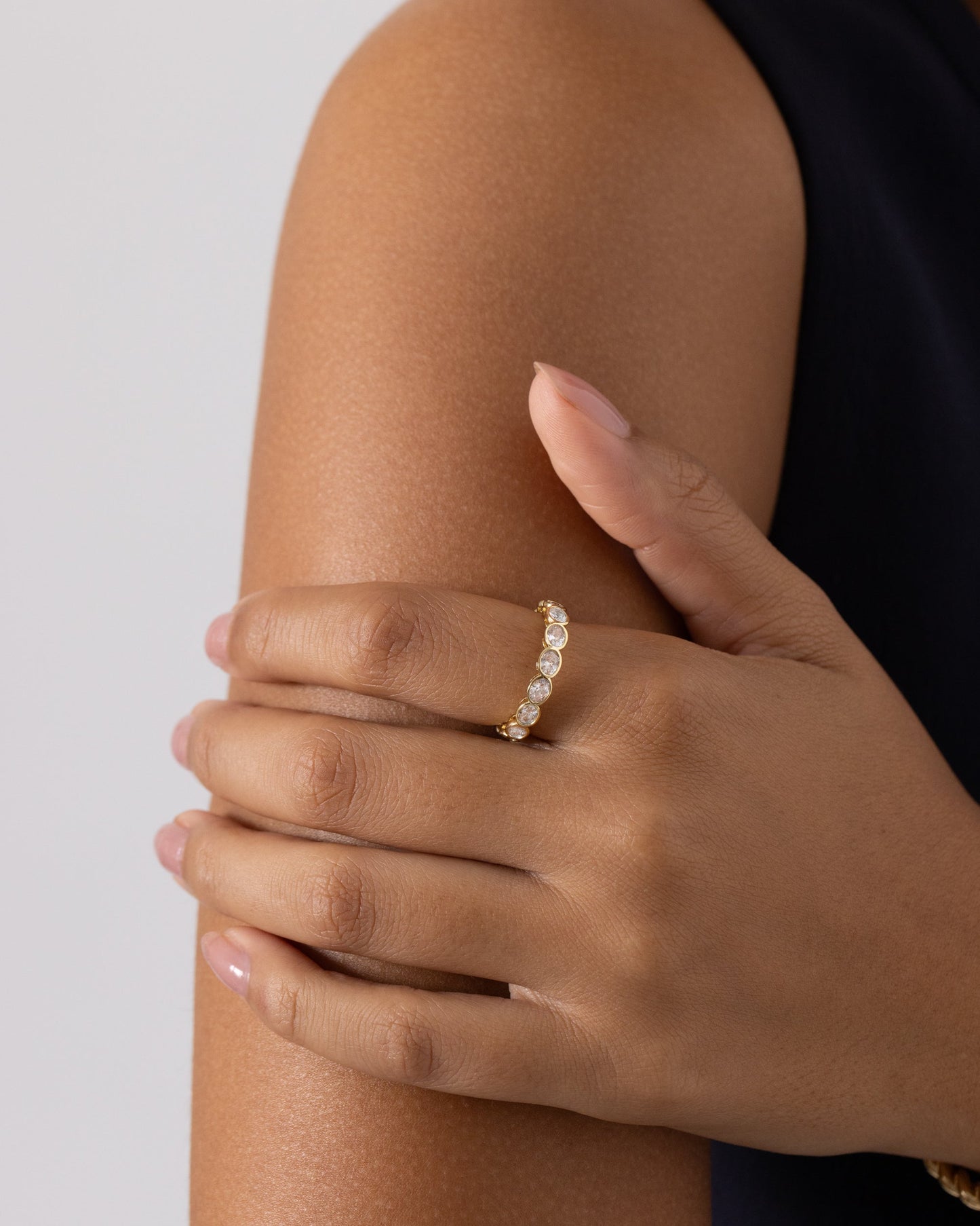 Infinity Oval-Cut Eternity Ring