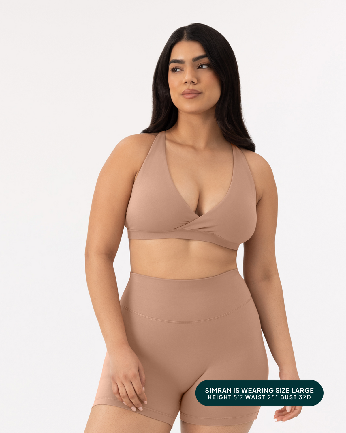 Athleisure Plunge Low-Support Sports Bra