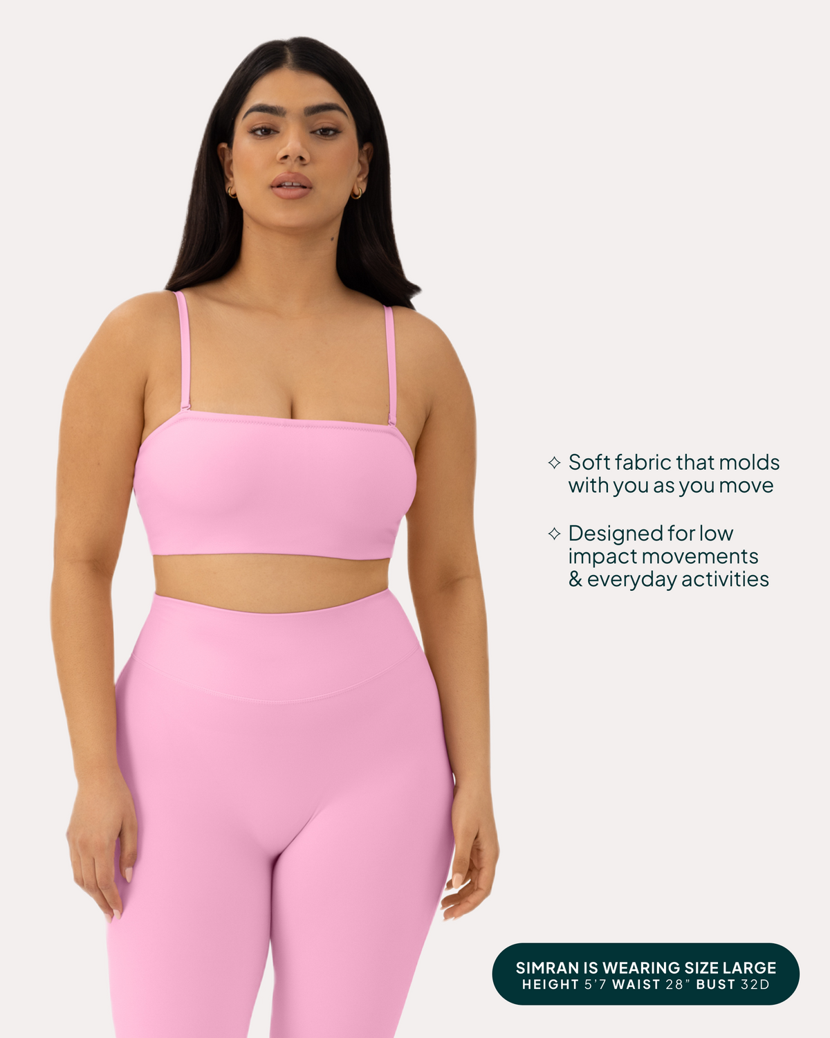 Athleisure Bandeau Low-Support Sports Bra