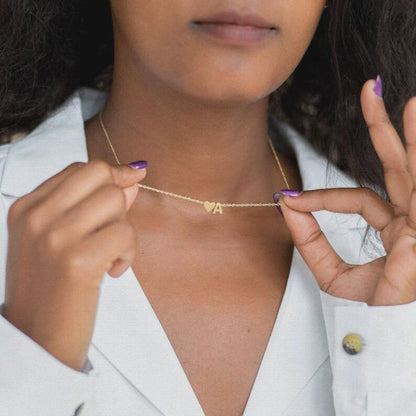 Signature Initial Heart Necklace