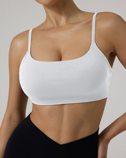 Athleisure Square Neck Low-Impact Sports Bra