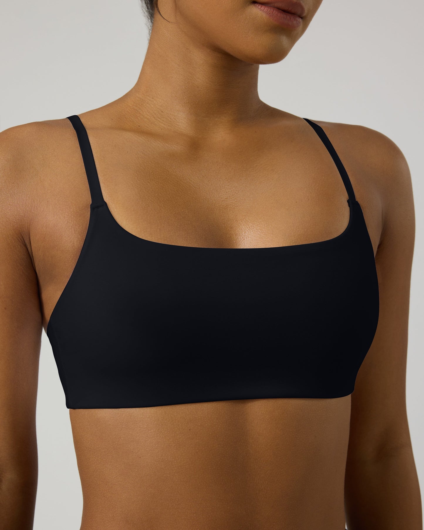 Athleisure Square Neck Low-Impact Sports Bra