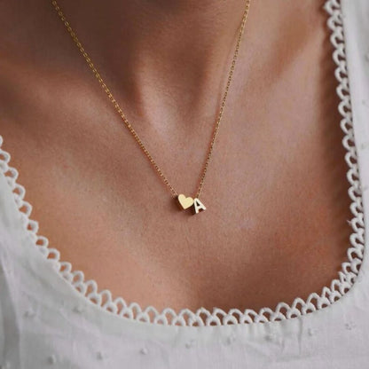 Signature Initial Heart Necklace
