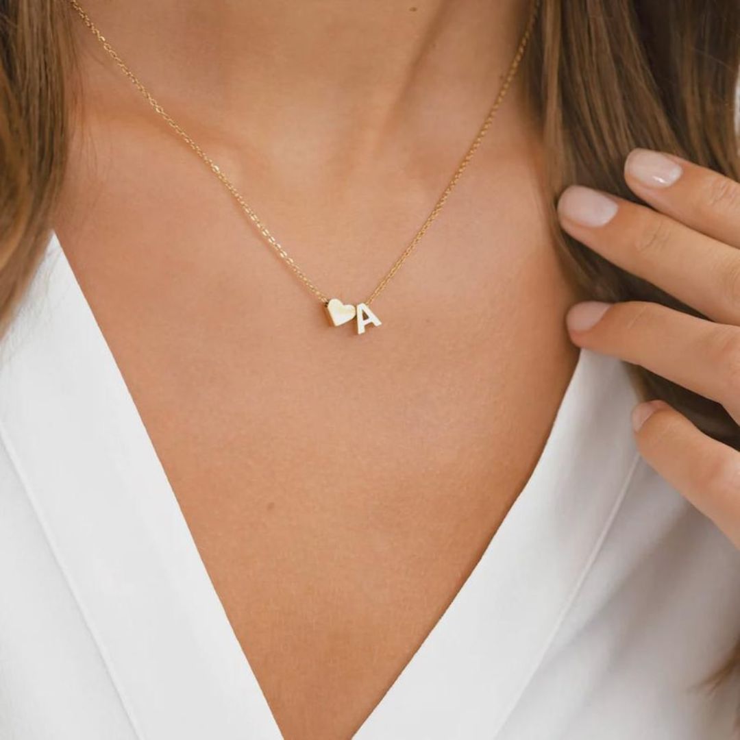 Signature Initial Heart Necklace