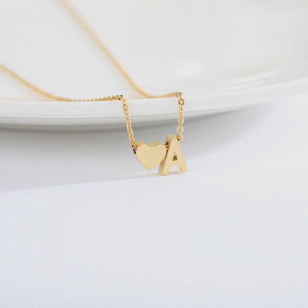 Signature Initial Heart Necklace