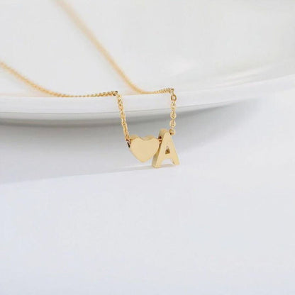 Signature Initial Heart Necklace