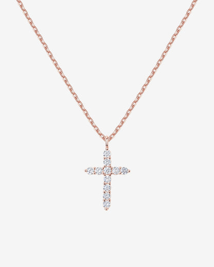 Cubic Zirconia Cross Pendant