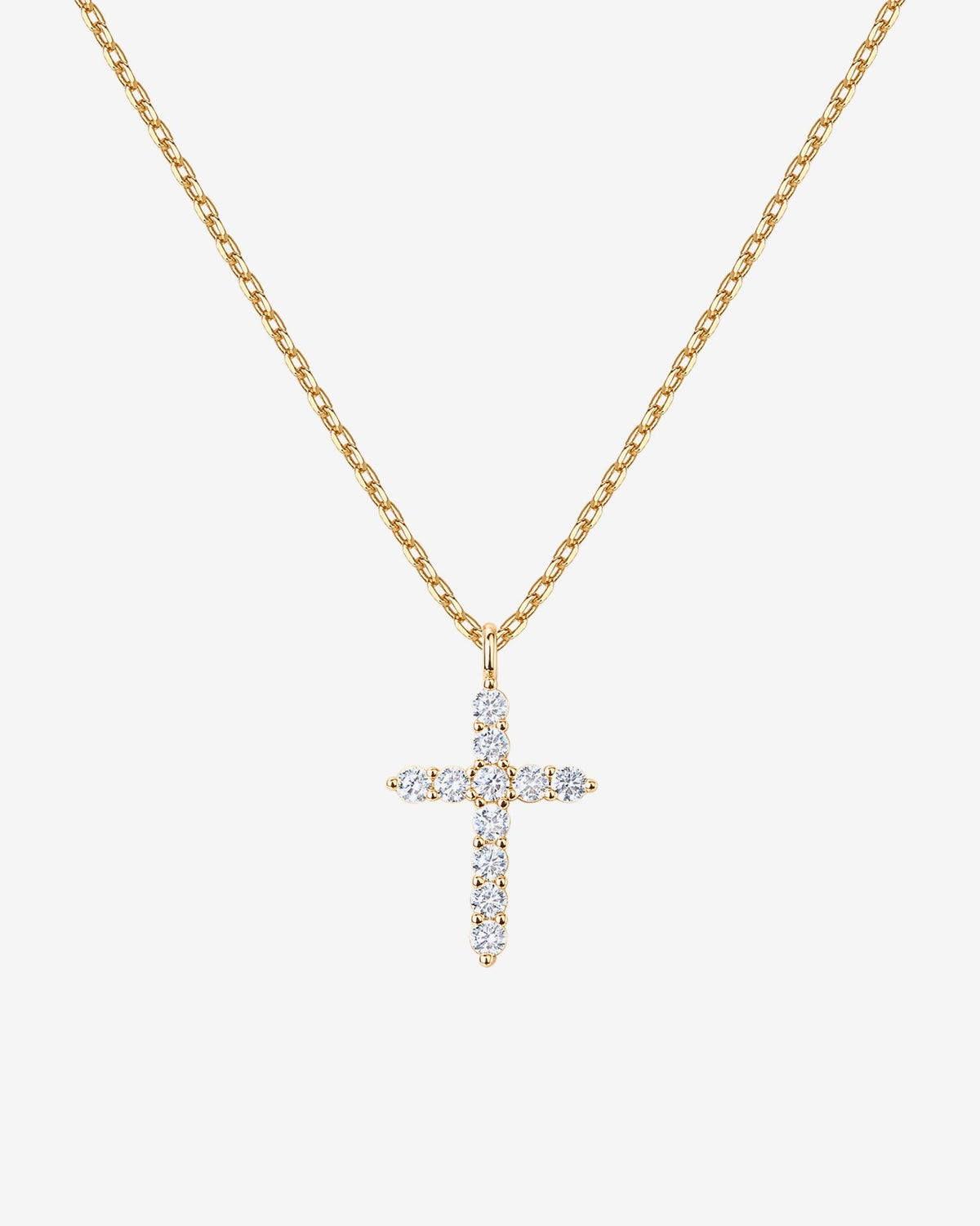 Cubic Zirconia Cross Pendant