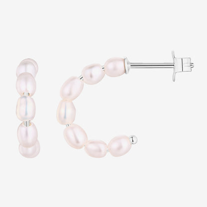 Charlotte Freshwater Pearl Hoops