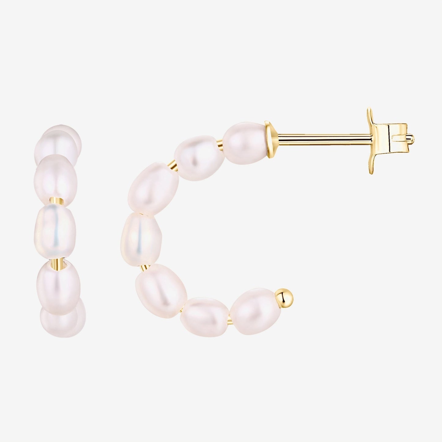 Charlotte Freshwater Pearl Hoops