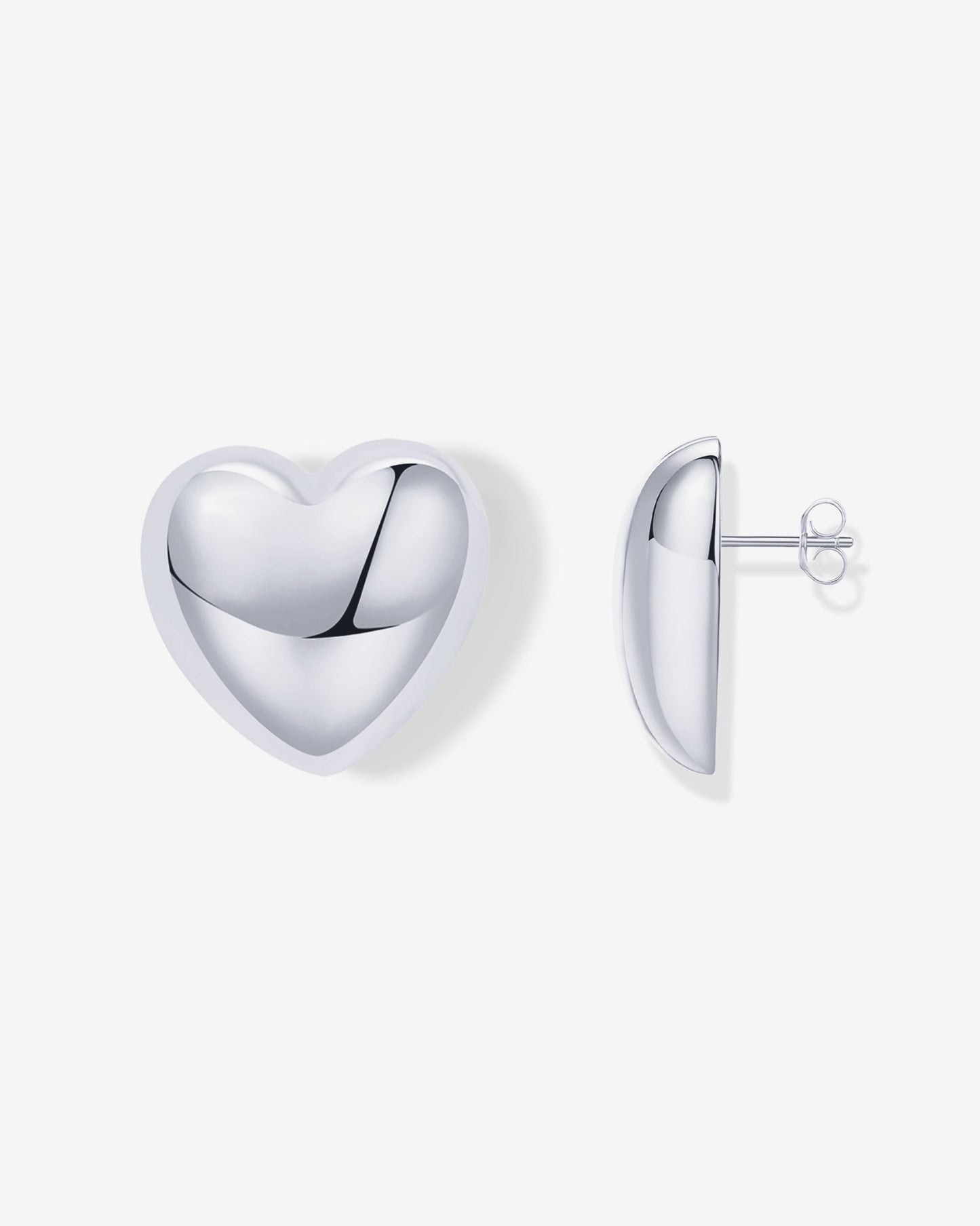 Oversized Heart Stud