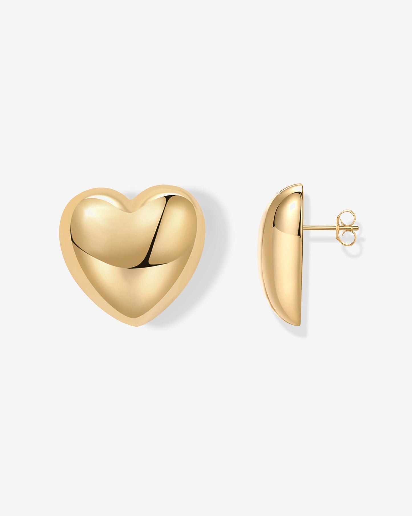 Oversized Heart Stud