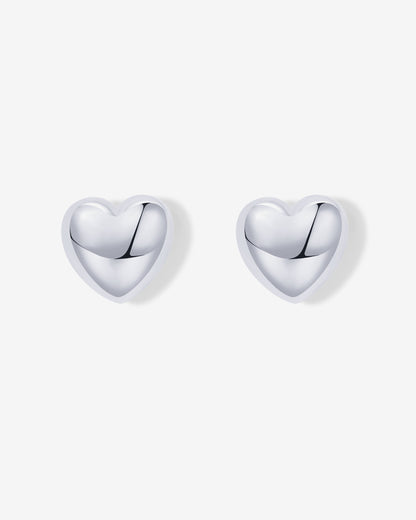 Oversized Heart Stud