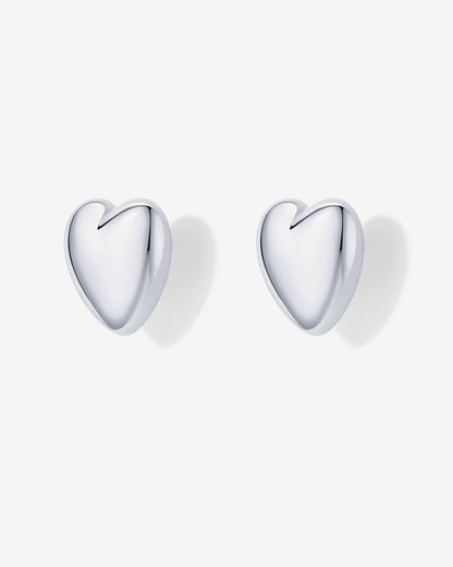 Oversized Heart Stud