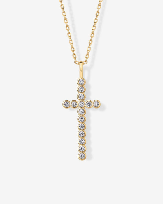 Cross Bezel Pendant
