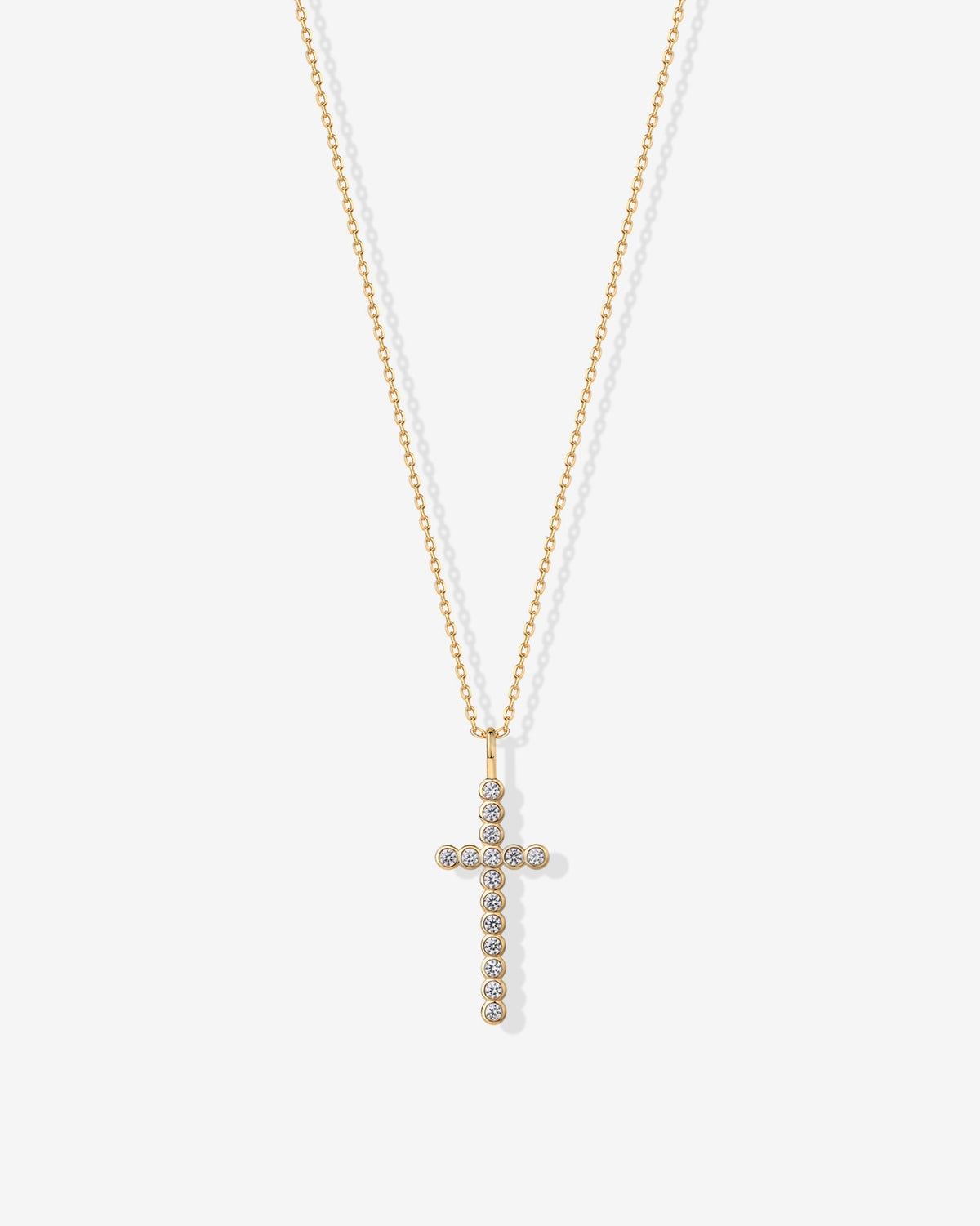 Cross Bezel Pendant