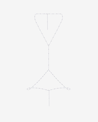 Beaded Layered Body Chain