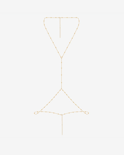 Beaded Layered Body Chain