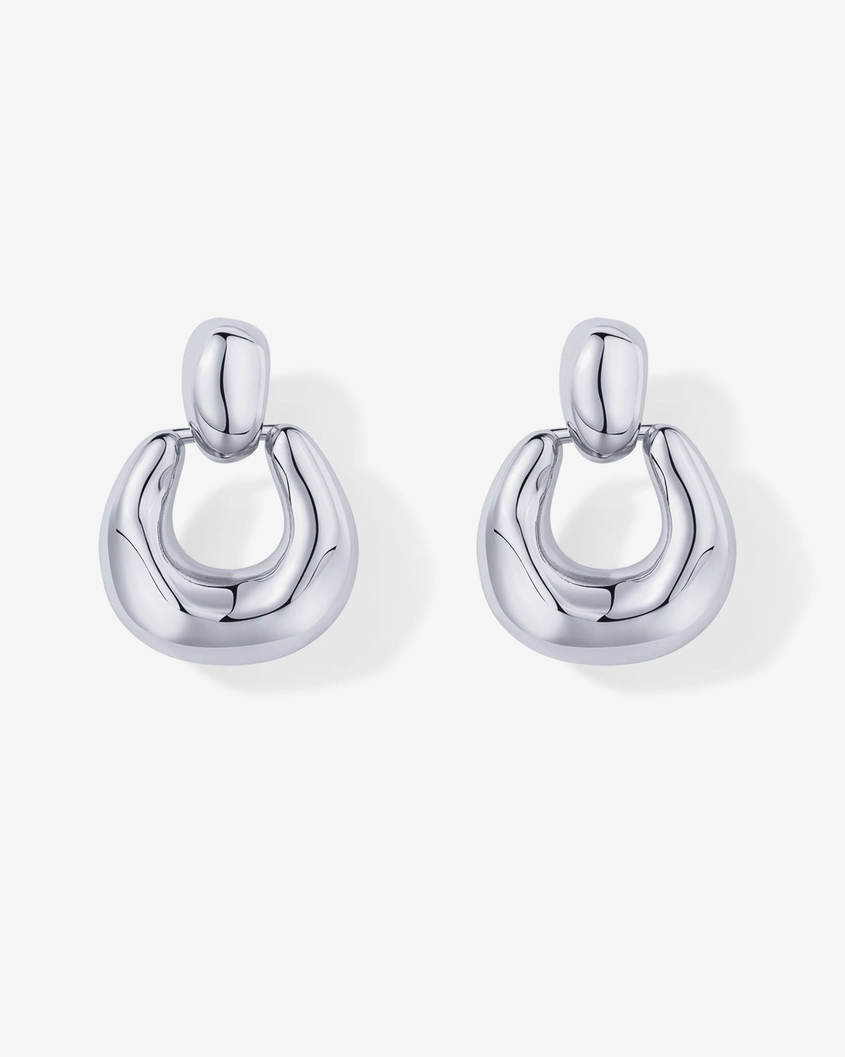 Chunky Dangle Door Knocker Earrings