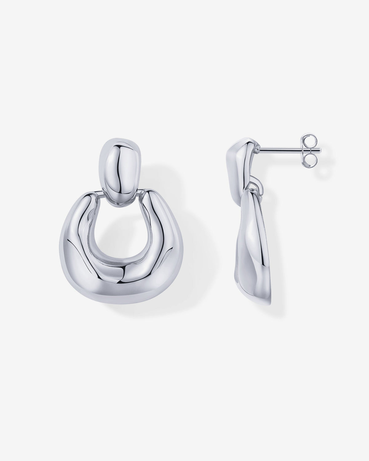 Chunky Dangle Door Knocker Earrings