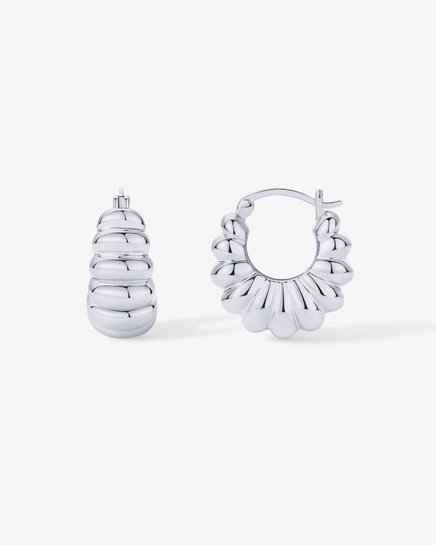 Chunky Ribbed Retro Hoops