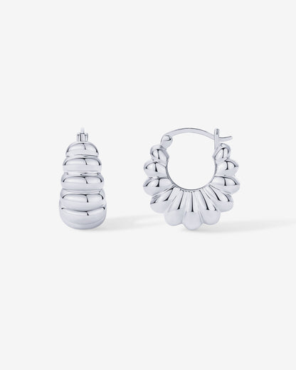 Chunky Ribbed Retro Hoops
