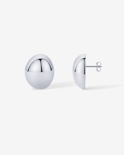 80s Button Stud Earrings