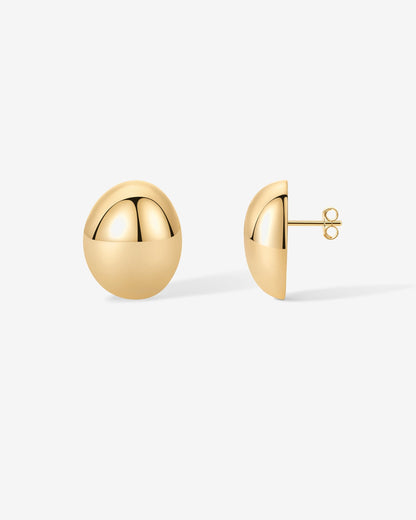 80s Button Stud Earrings