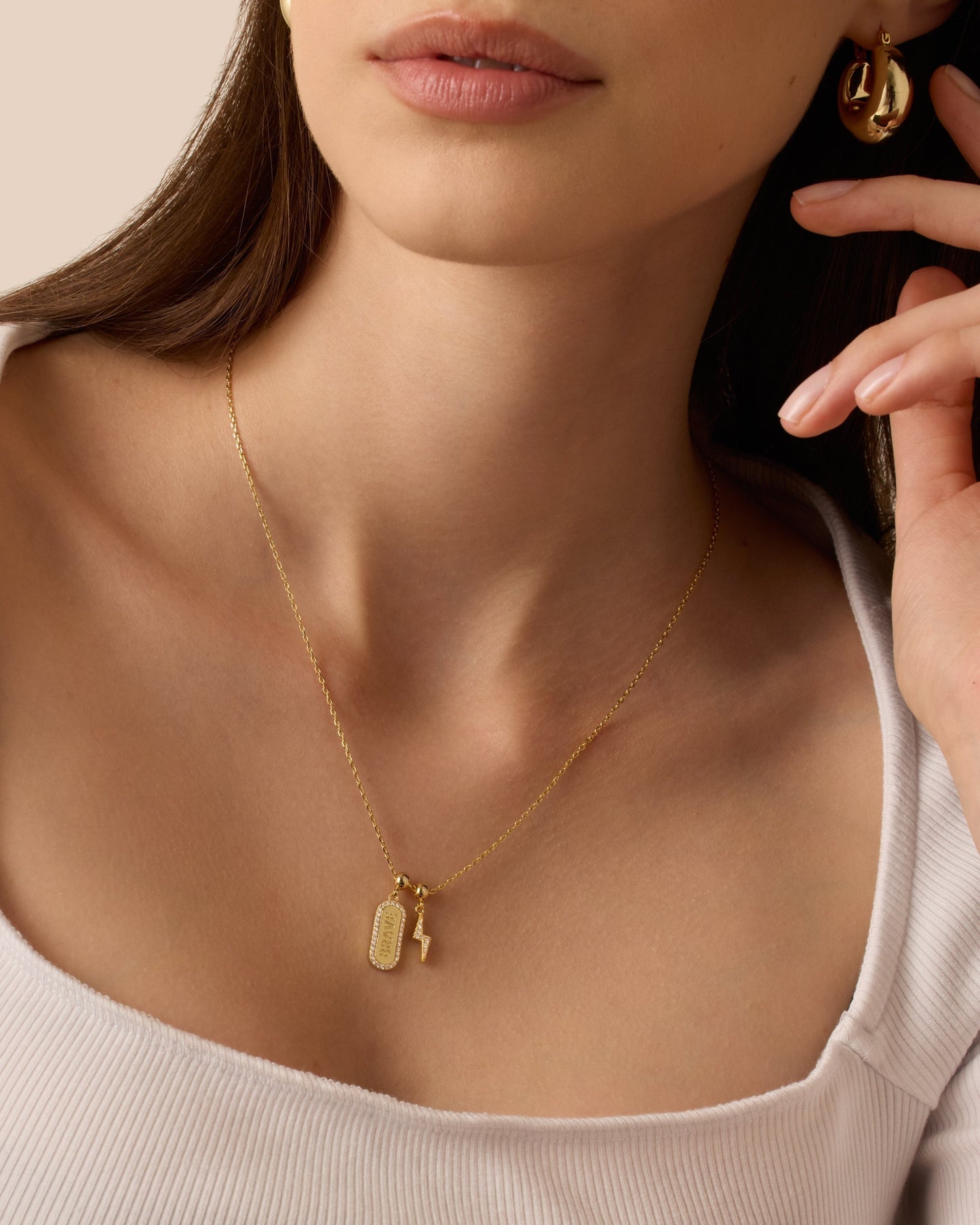 Brave Mood Charm Necklace