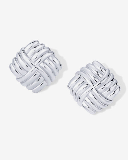Vintage Diamond Knot Earrings