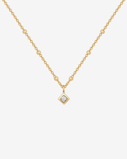 Statement Square Chain Princess Pendant