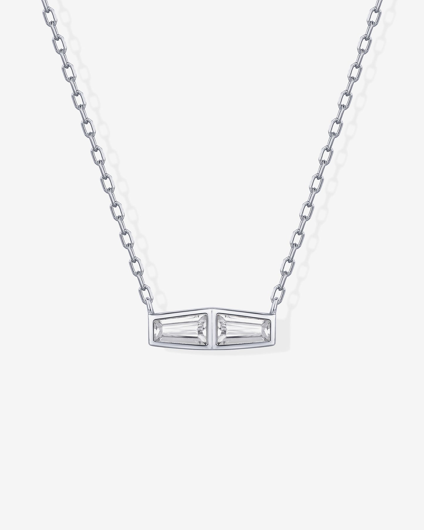 Double Baguette Necklace