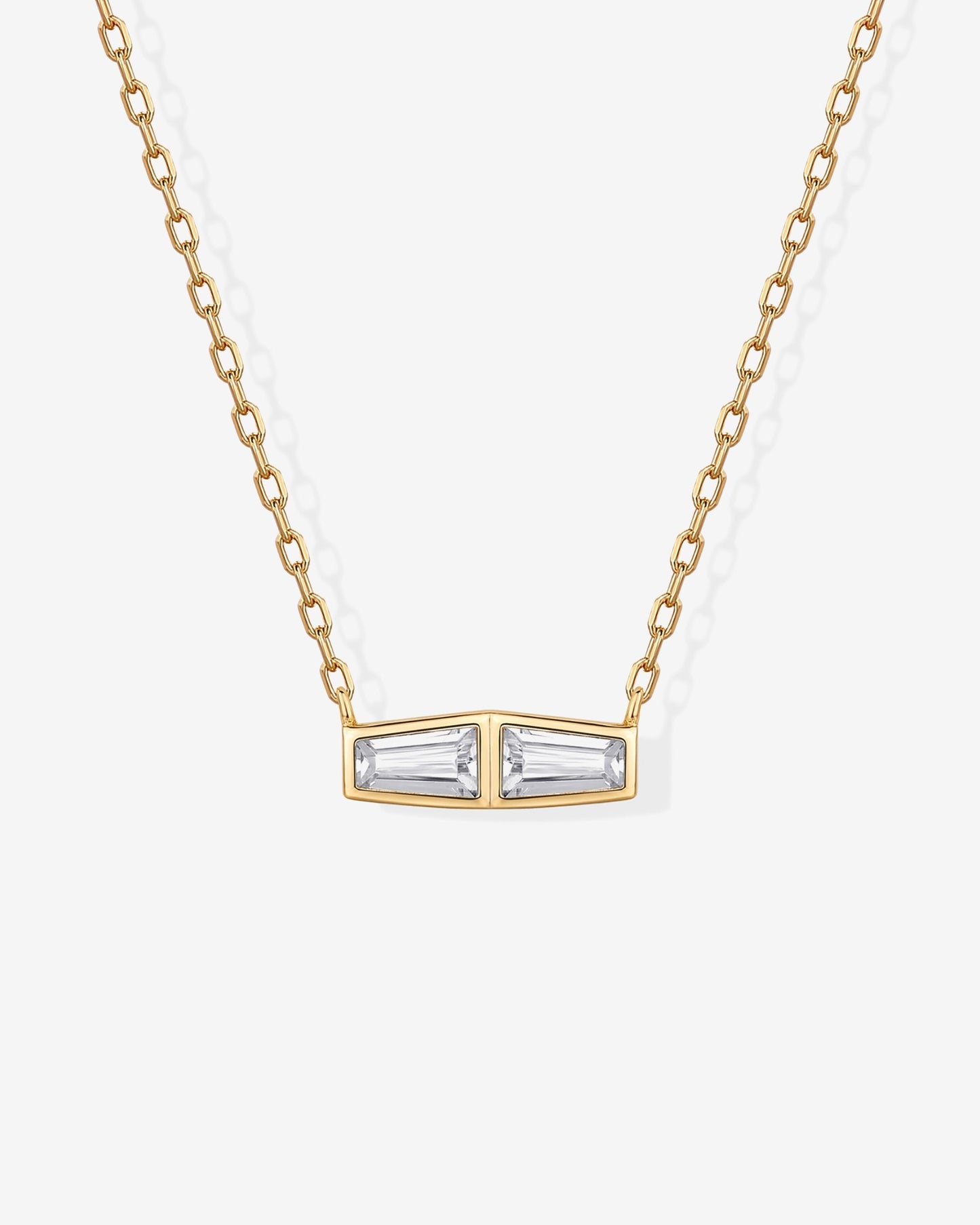 Double Baguette Necklace