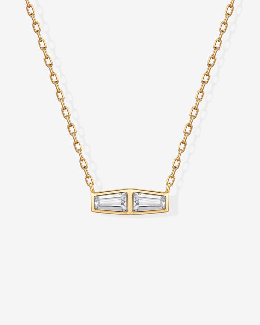 Double Baguette Necklace