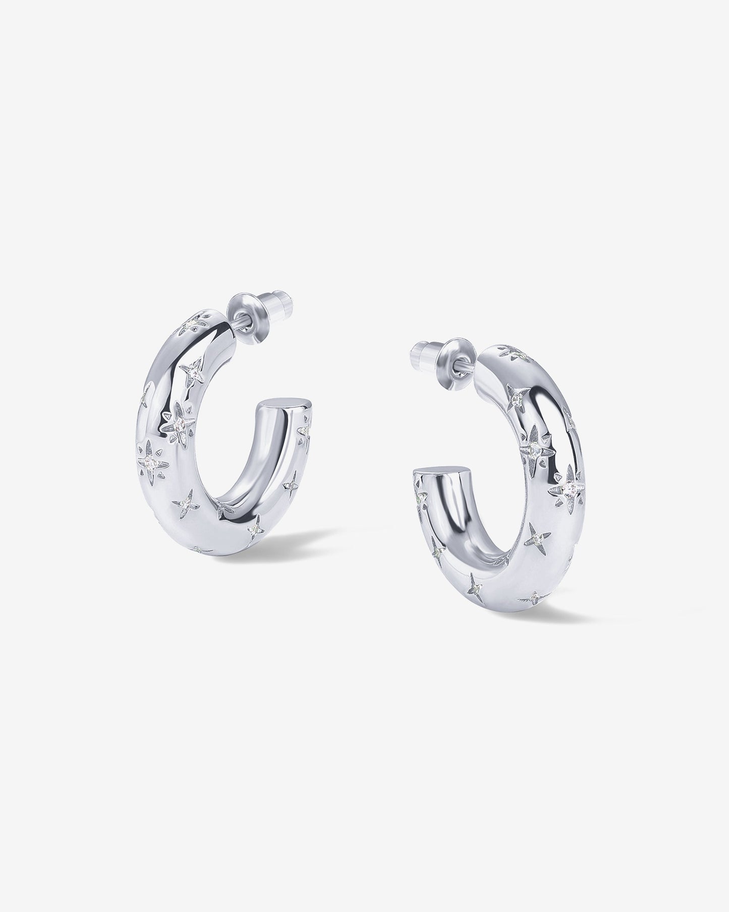 Starburst Hoop Earrings