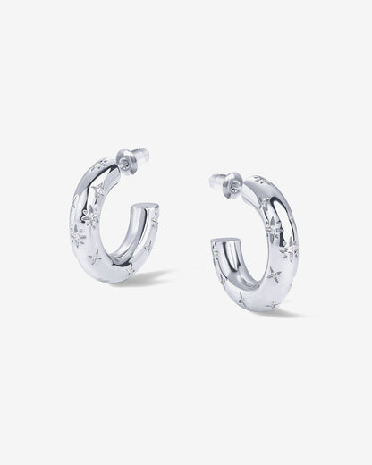 Starburst Hoop Earrings