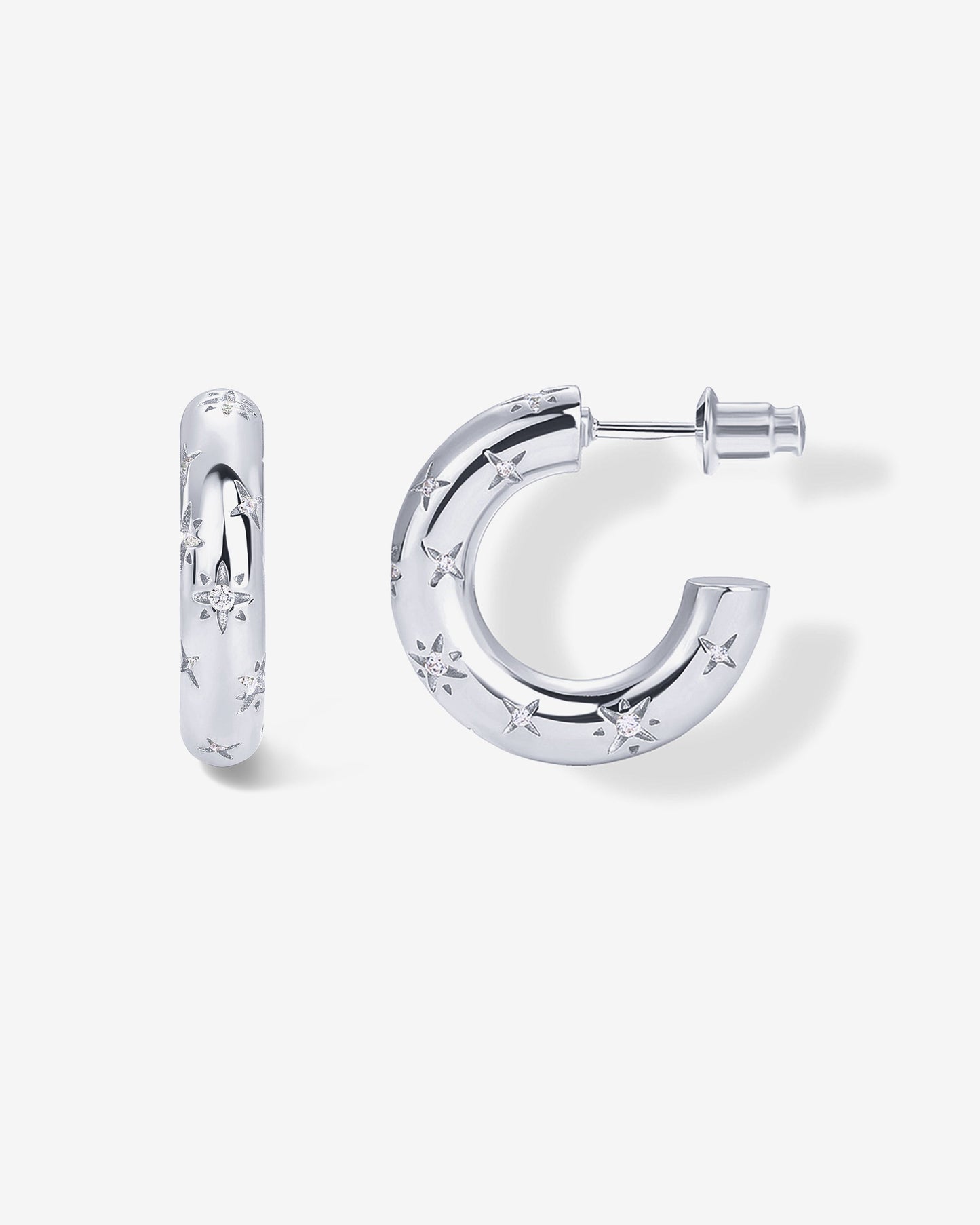 Starburst Hoop Earrings