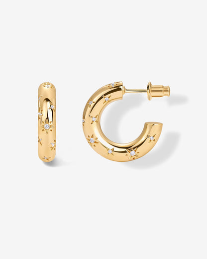 Starburst Hoop Earrings
