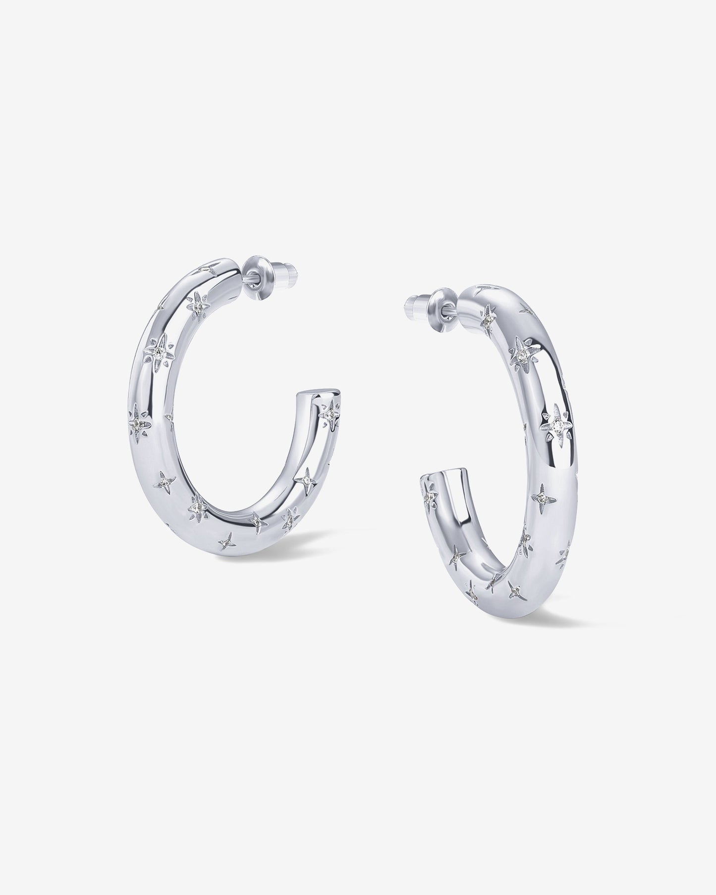 Starburst Hoop Earrings