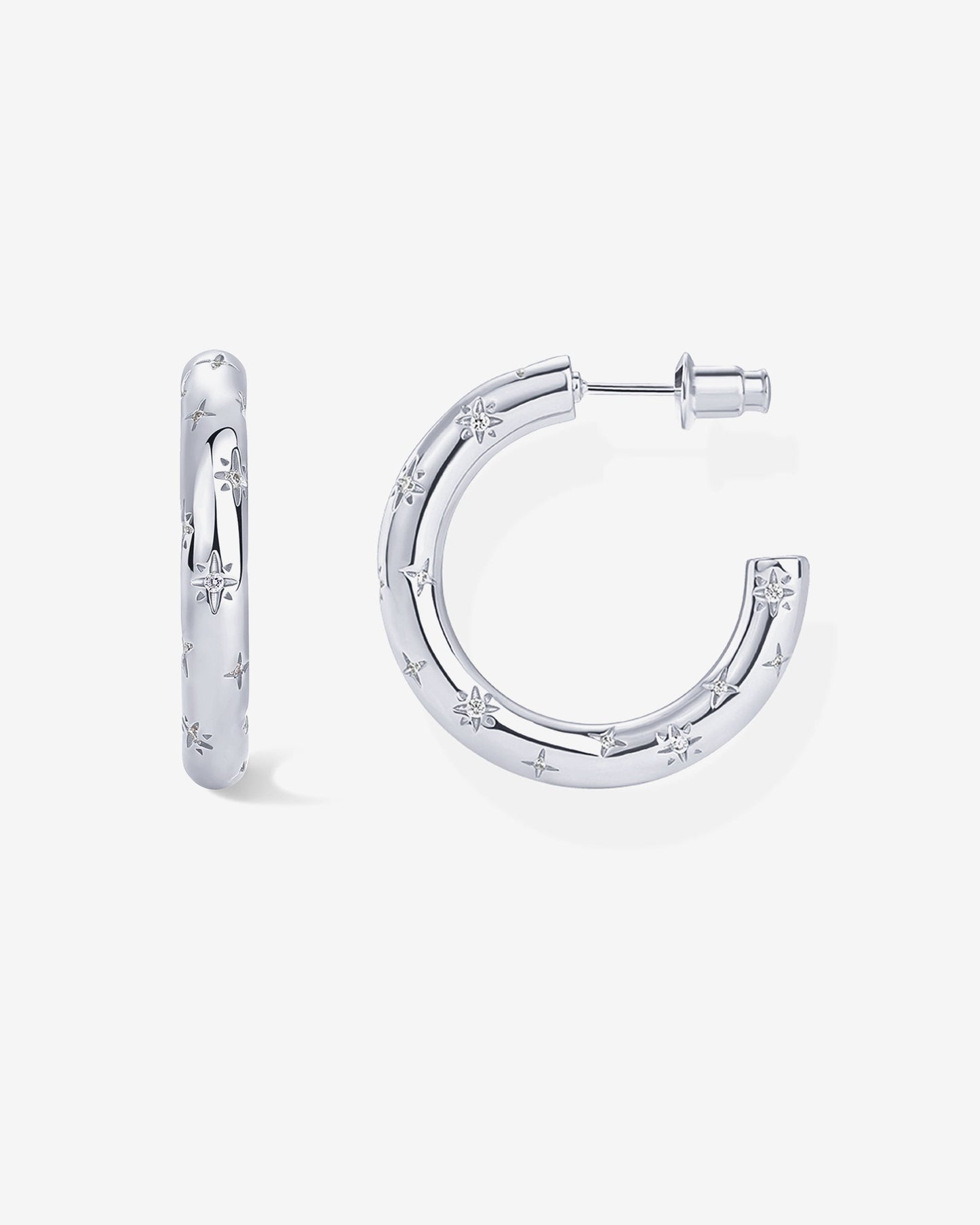 Starburst Hoop Earrings