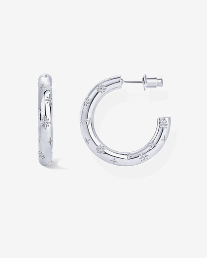 Starburst Hoop Earrings
