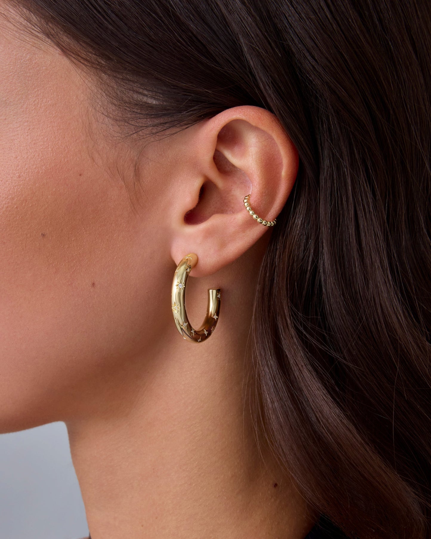 Starburst Hoop Earrings