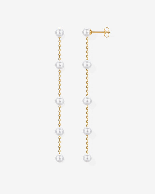 Multi Pearl Drop Earrings