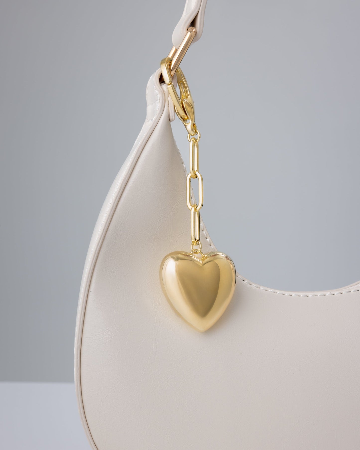 Puffy Heart Bag Charm