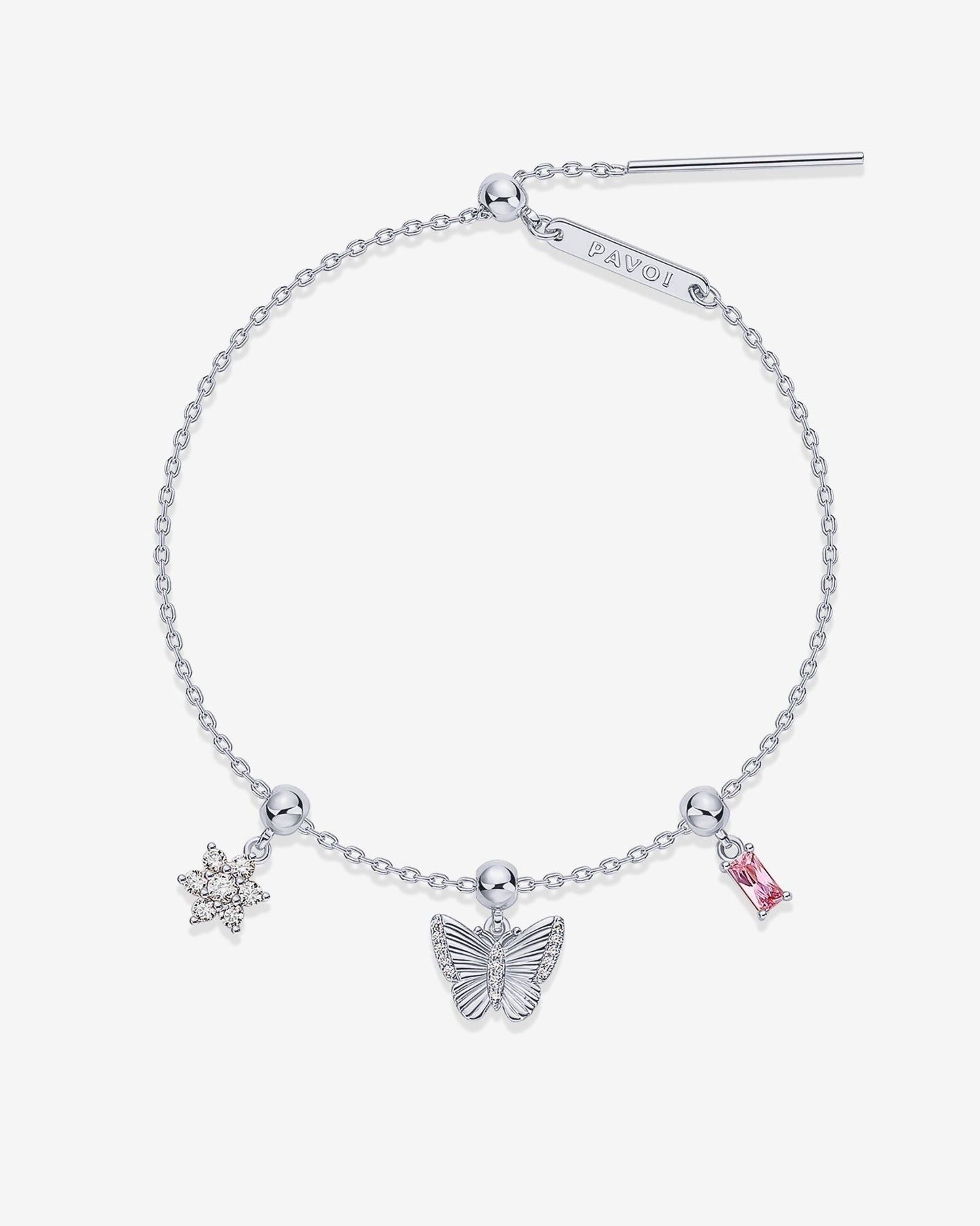Bloom & Shine Sliding Charm Bracelet Set
