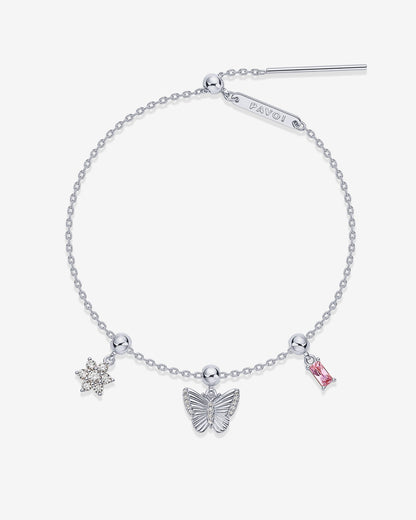 Bloom & Shine Sliding Charm Bracelet Set