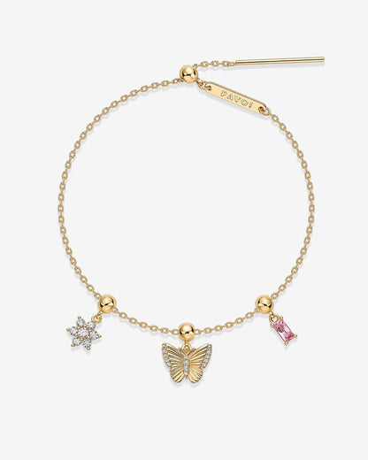 Bloom & Shine Sliding Charm Bracelet Set