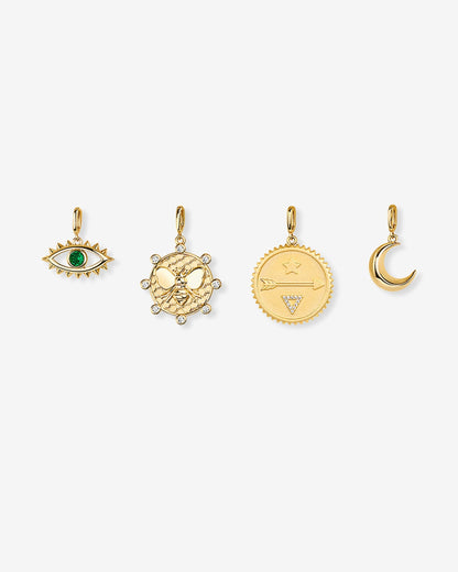 Chunky Charm Lariat Necklace